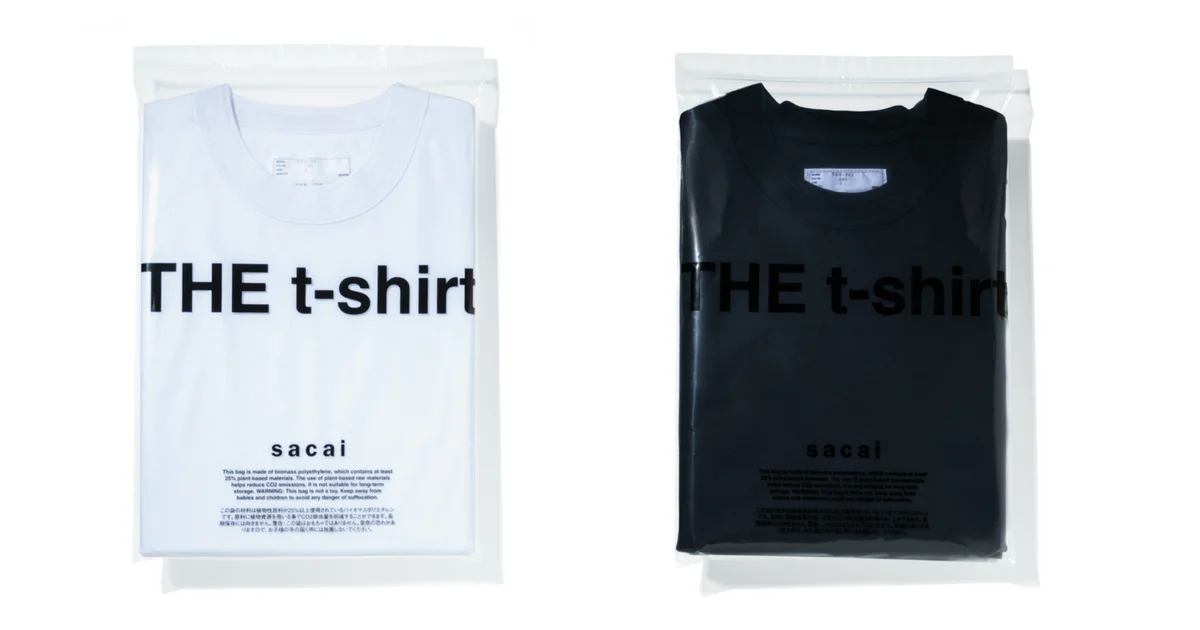 サカイ】から、ブランド初のパックTシャツ「THE t-shirt」が登場