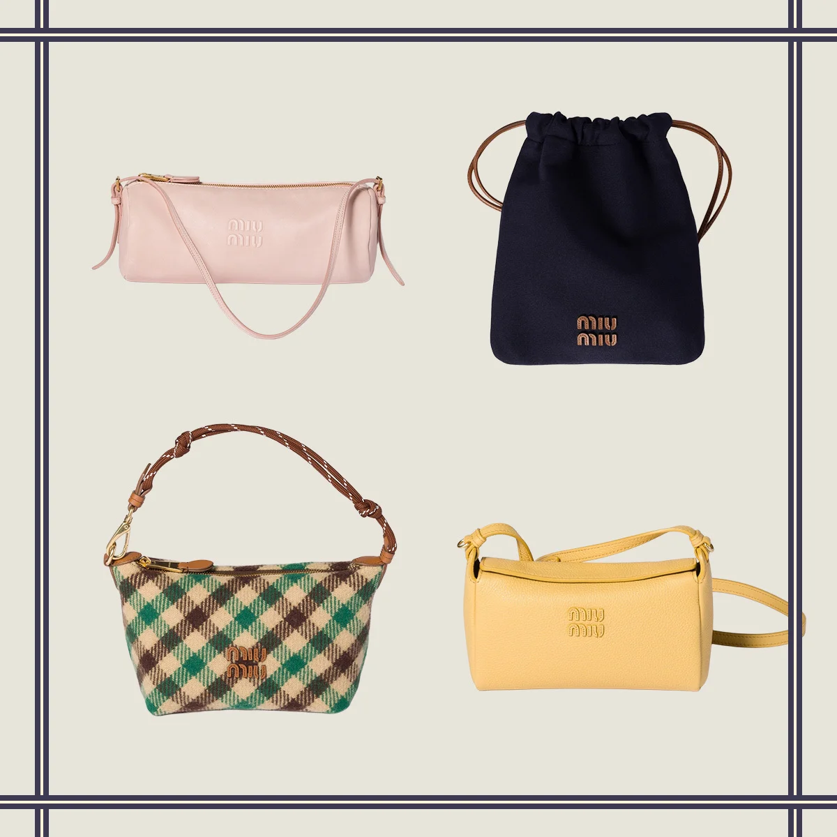 【ミュウミュウ】 ミニバッグとしても愛用できる、10万円台までのポーチを厳選！