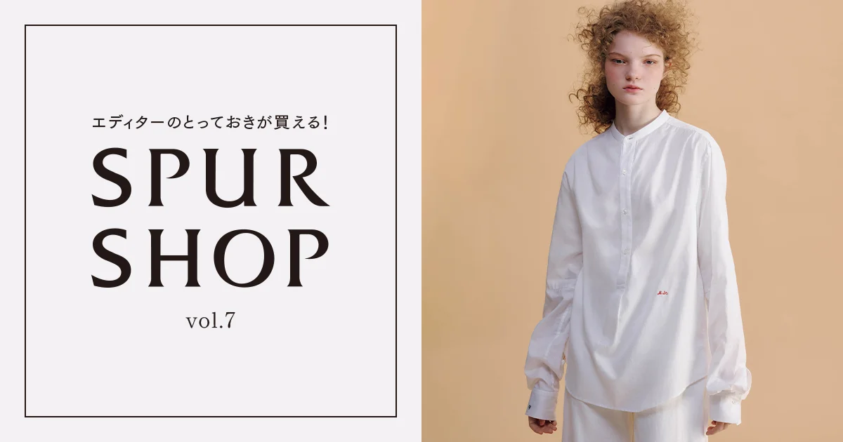 ミスターイット】の定番シャツ。【SPURSHOP】の限定デザインは四