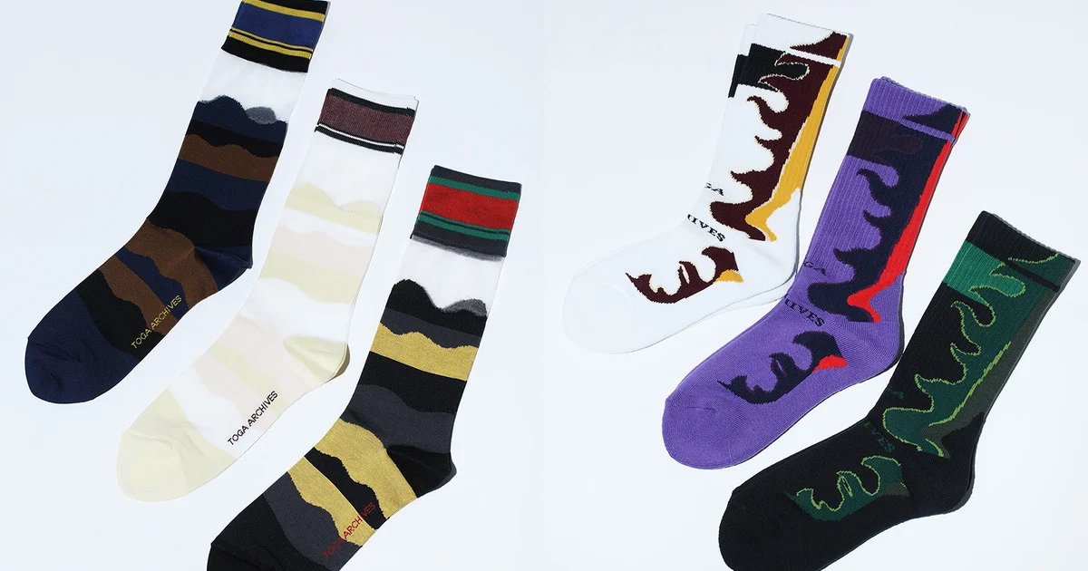 人気のシアー素材も再び！ 【トーガ × タビオ】のコラボレーション第三