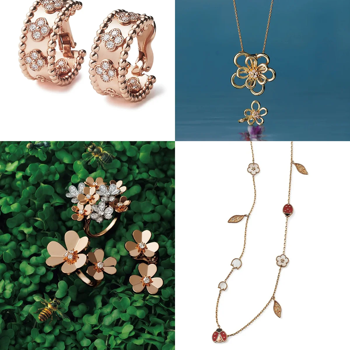 【ヴァン クリーフ&アーペル】の一生ものジュエリー。ラッキーモチーフや色石が輝く逸品を厳選!