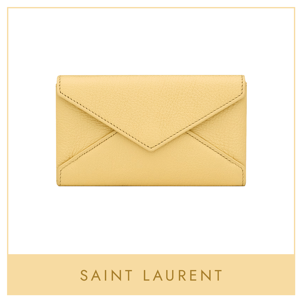 【サンローラン】の財布。早くも春の訪れを感じる、爽やかなレモンカラーの新作