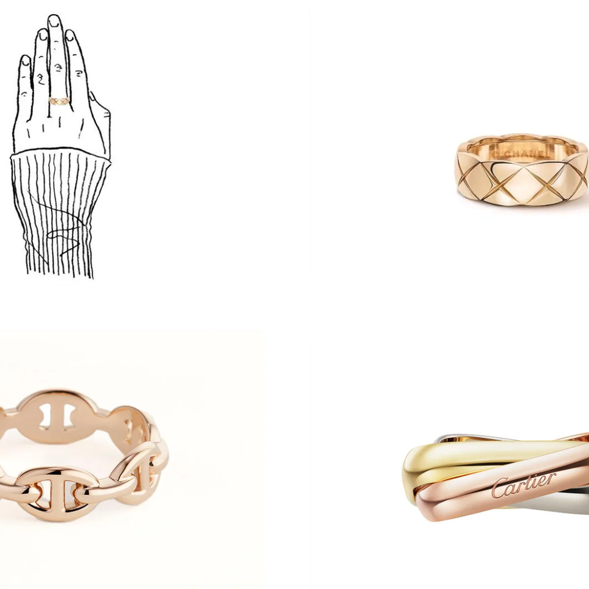 【カルティエ】【エルメス】名品リング４選。今年こそ、自分へのご褒美に！