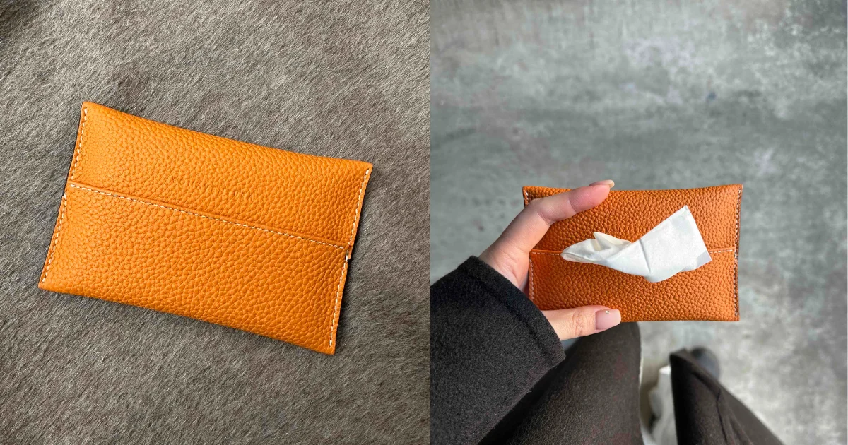 バッグの中がスッキリ! 【ボナベンチュラ】のレザーティッシュ バッグの中がスッキリ! 【ボナベンチュラ】のレザーティッシュ