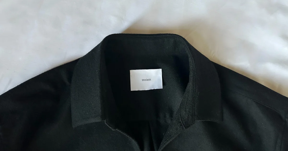 ssstein 25SS スキッパーシャツ　サイズS ssstein_MEN'S OVERSIZED SKIPPER SHIRT - DIMPLE