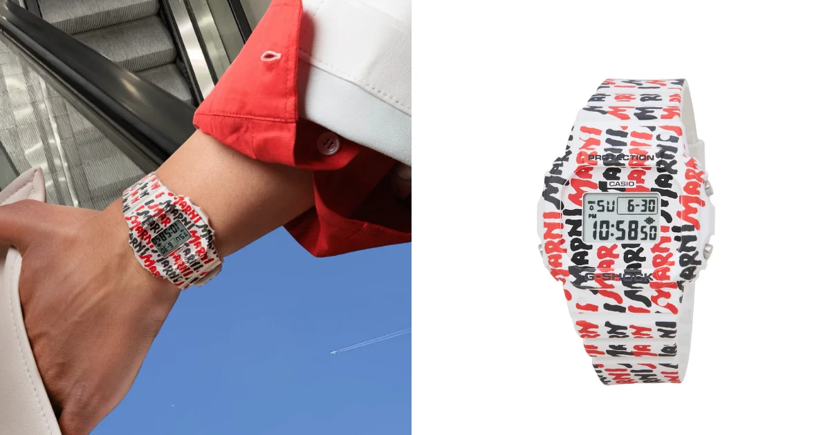 マルニ】がG-SHOCKとコラボレーション！ グラフィックモチーフ