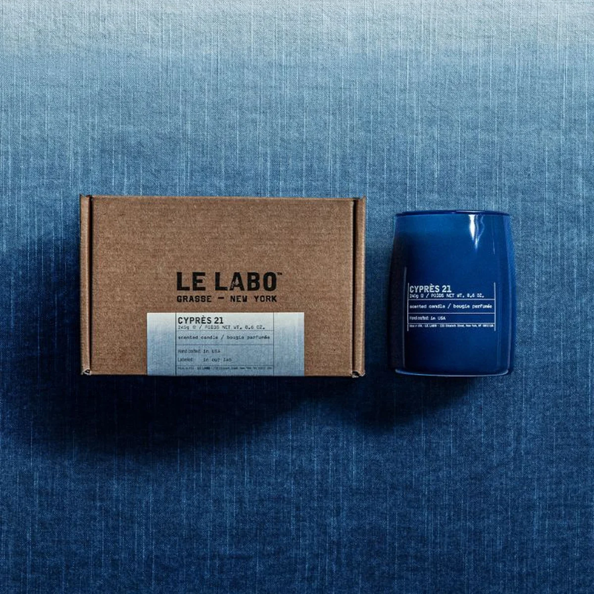 【ル ラボ】藍の深みに心奪われる。森の静けさを灯す新作キャンドル「シプレ 21 インディゴ」