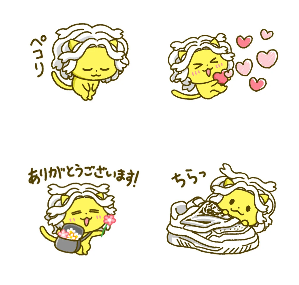 ヴェルサーチェから期間限定の動くlineスタンプが登場 新作バッグを携えたキュートな ヴェルらいおん ファッションニュース Spur