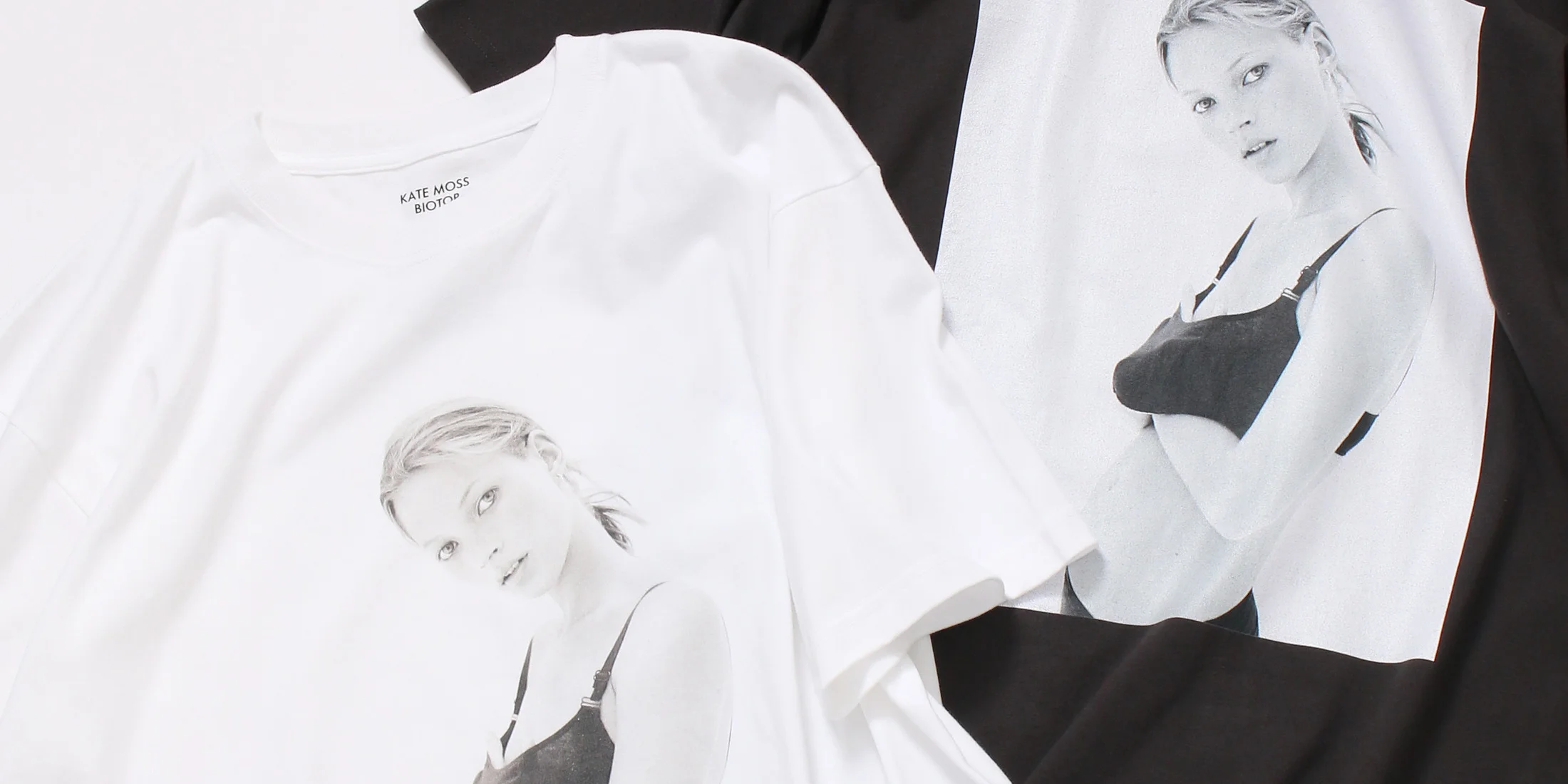 90年代のケイト・モスが登場！ 【ビオトープ】から写真家のデイビッド・シムズによるフォトTシャツが発売