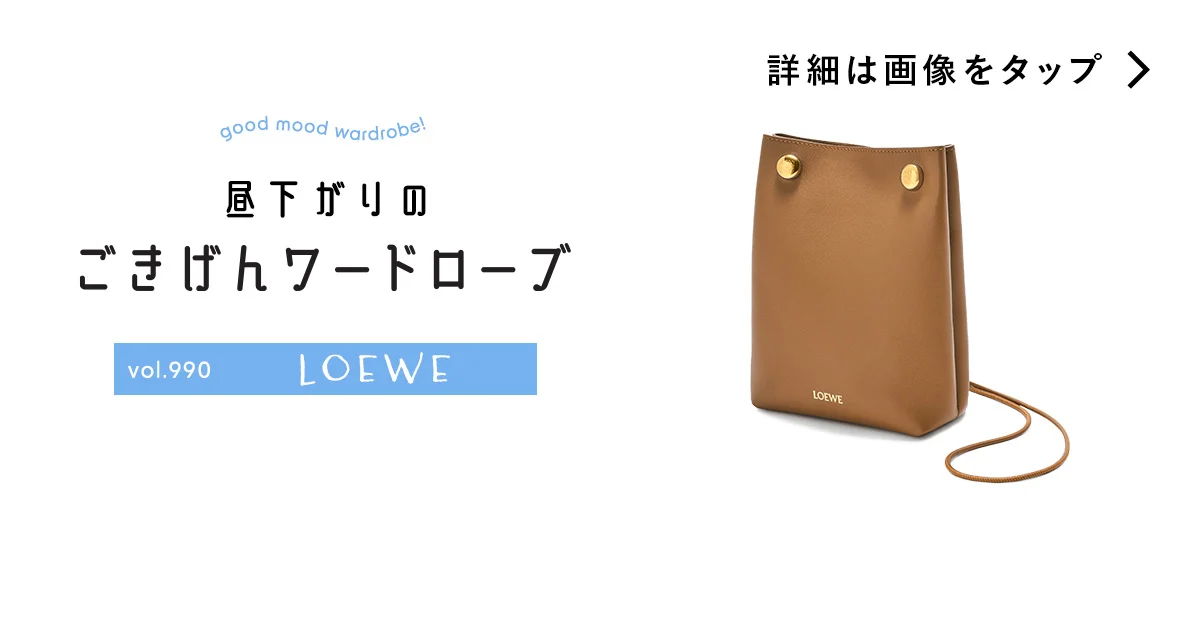 身軽な日も、上品でいたいから。【ロエベ】のバッグ vol.990