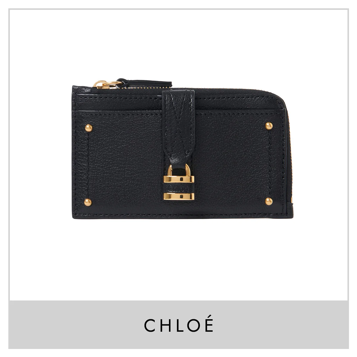 【クロエ】の財布。色褪せないアイコン「パドロック」が輝く、辛口フラグメントケース