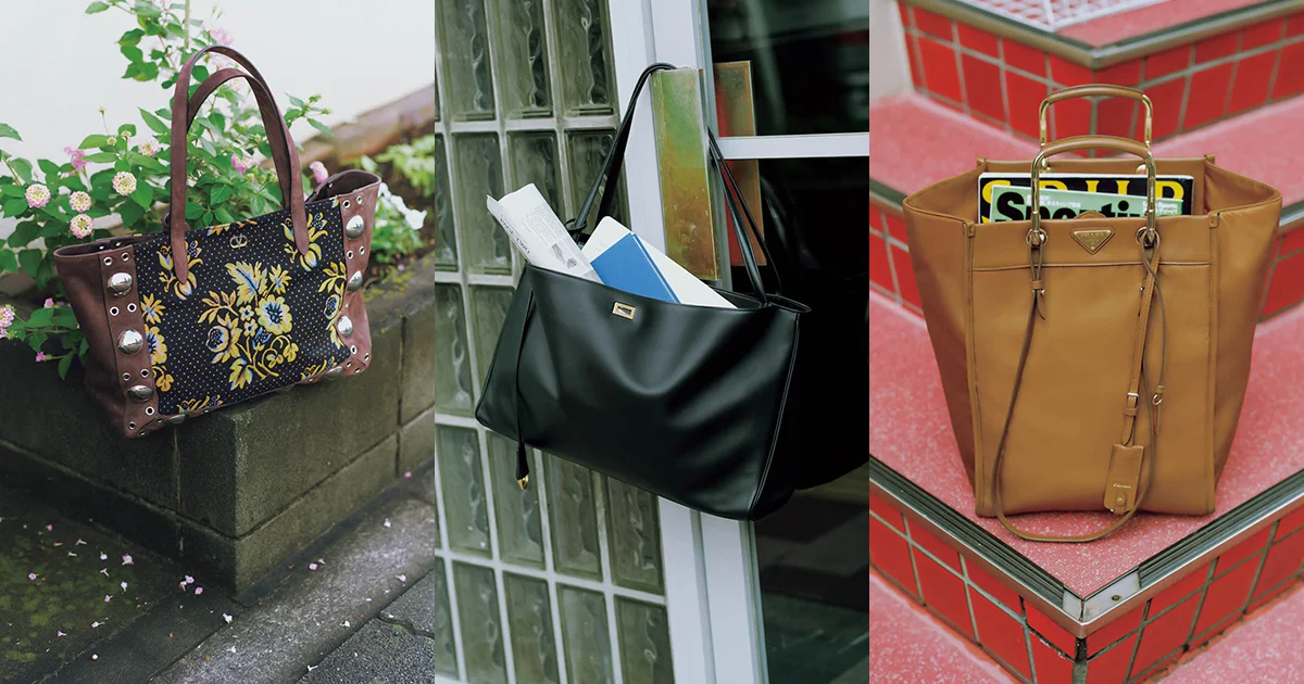 ⭐︎PRADA ⭐︎スタッズ付き ブラック トートバッグ 2024春新作バッグ】「プラダ（PRADA）」メゾンの美学を宿した