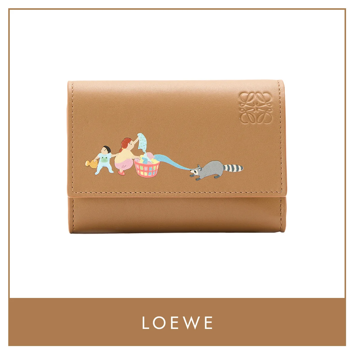 【ロエベ】の三つ折り財布。日本限定！ 京都の職人技が宿る、「スナ・フジタ」のドリーミーな世界観