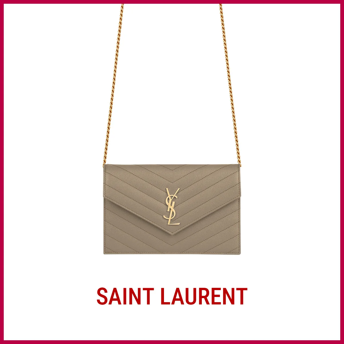 【サンローラン】の財布。バッグとしても使える！ 上品なウォレットを相棒に