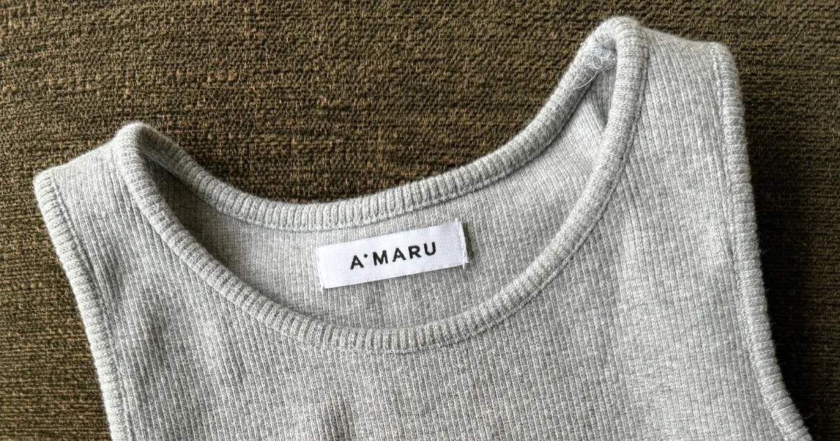 A.MARU TANK TOP ホワイト、ネイビー TANK TOP(NAVY) | A.MARU