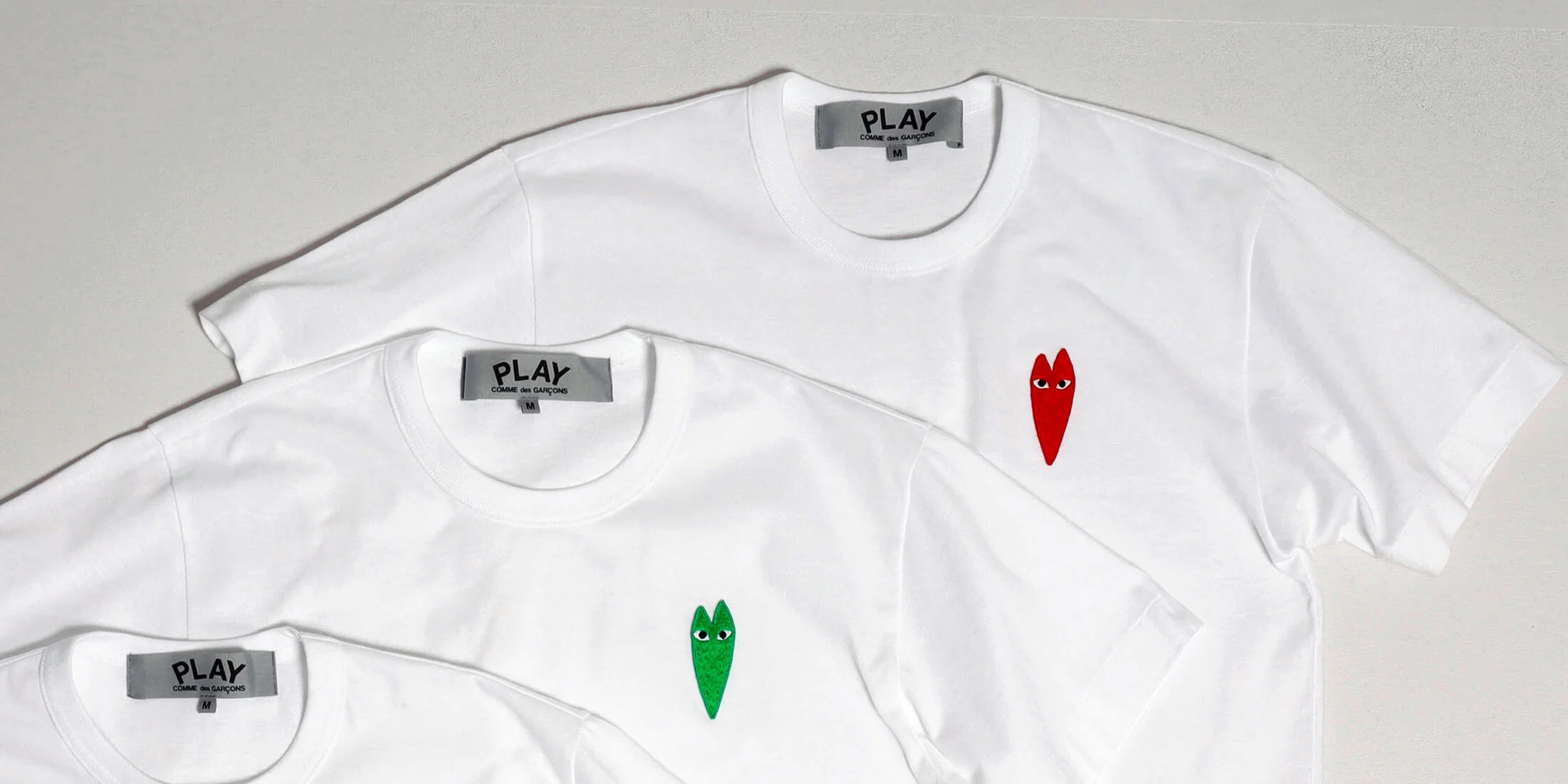 【プレイ・コム デ ギャルソン】青山店限定Tシャツが登場！ 縦長ハートエンブレムに注目