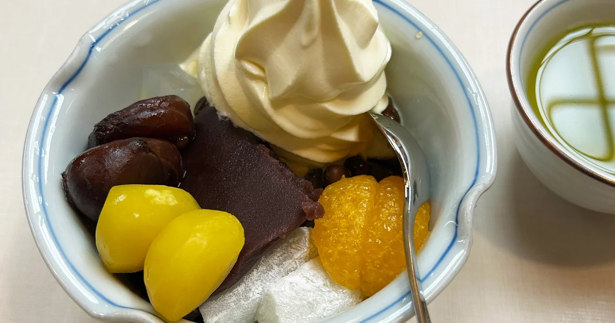 あんみつ みはし】の栗クリームあんみつで秋を味わう - スモール