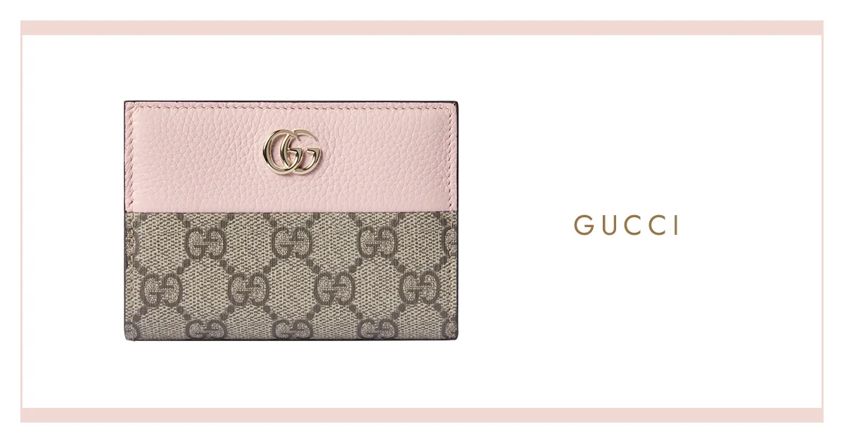 グッチ】の財布。ダブルGとGGパターンの両方を楽しめる、ミックス