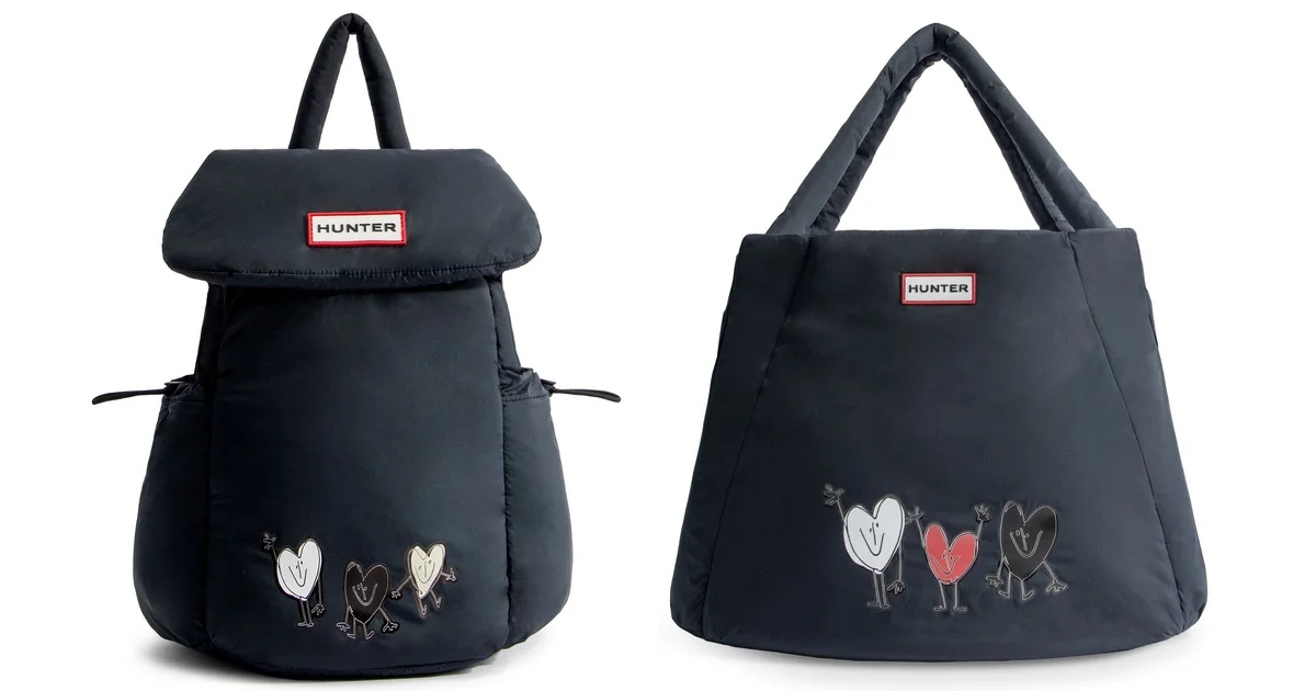 美品◎ハンター オガワナツミ パファー リュック ミニ ハート ポーチ