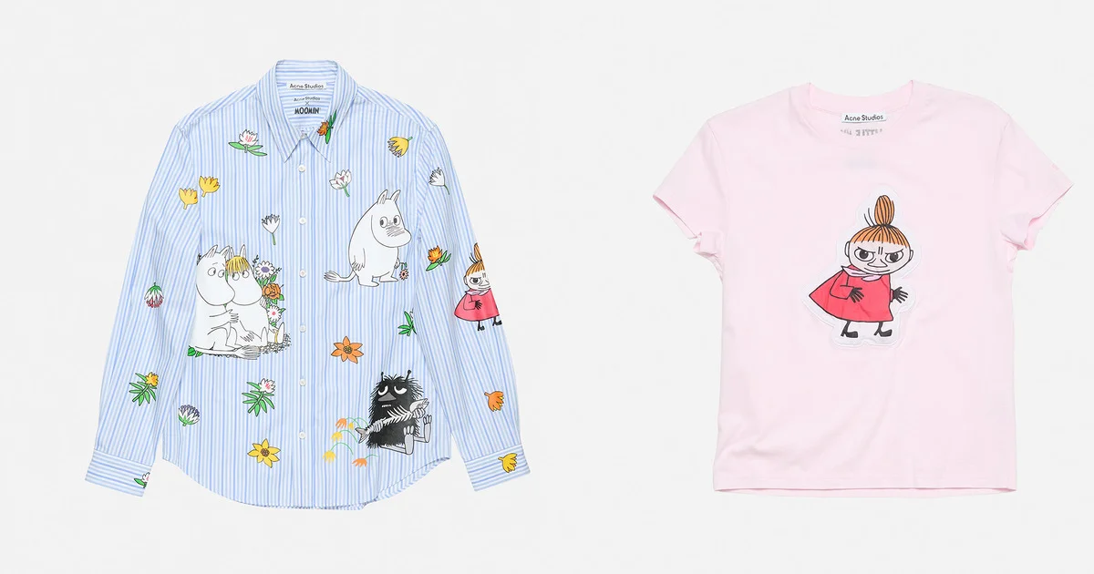 SPUR ファッション acne studious ムーミンコラボビーニー