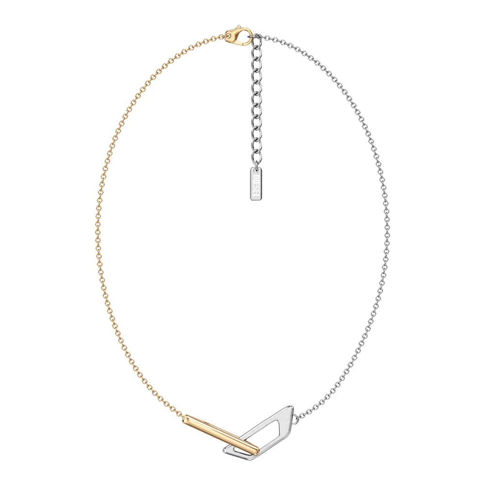 「BARBED D LINKS」ネックレス〈SS〉￥19,250／フォッシルジャパン（ディーゼル）