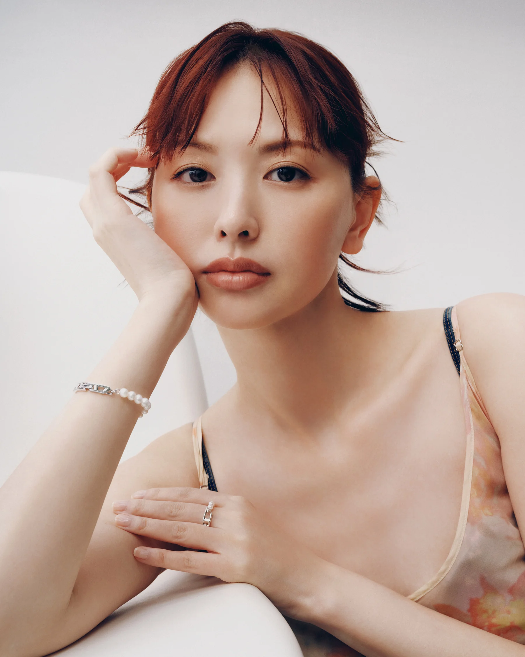 「FACET D LOGO」ブレスレット〈SV〉￥36,850＊店舗販売限定・リング〈SV〉￥28,050＊店舗販売限定／フォッシルジャパン（ディーゼル）
