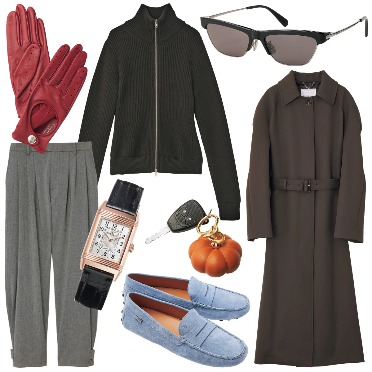 ラルフ ローレンのパンツ、ロエベのチャーム、トッズのシューズetc. 2025年秋冬は動きやすくてモードな【ドライバースタイル】に注目！　