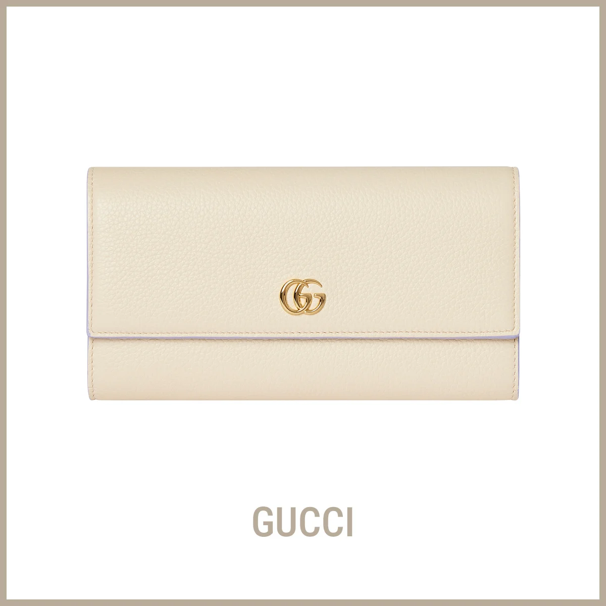 【グッチ】の財布。内側は“パープル”というサプライズ。開く度に胸が躍る！