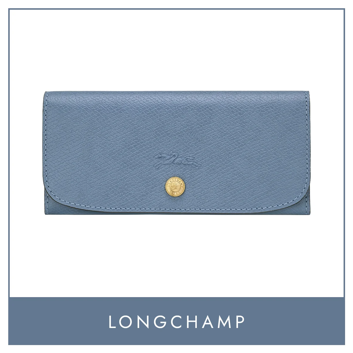 【ロンシャン】の財布。年齢問わずに頼れる、絶妙な色合いのブルーウォレット