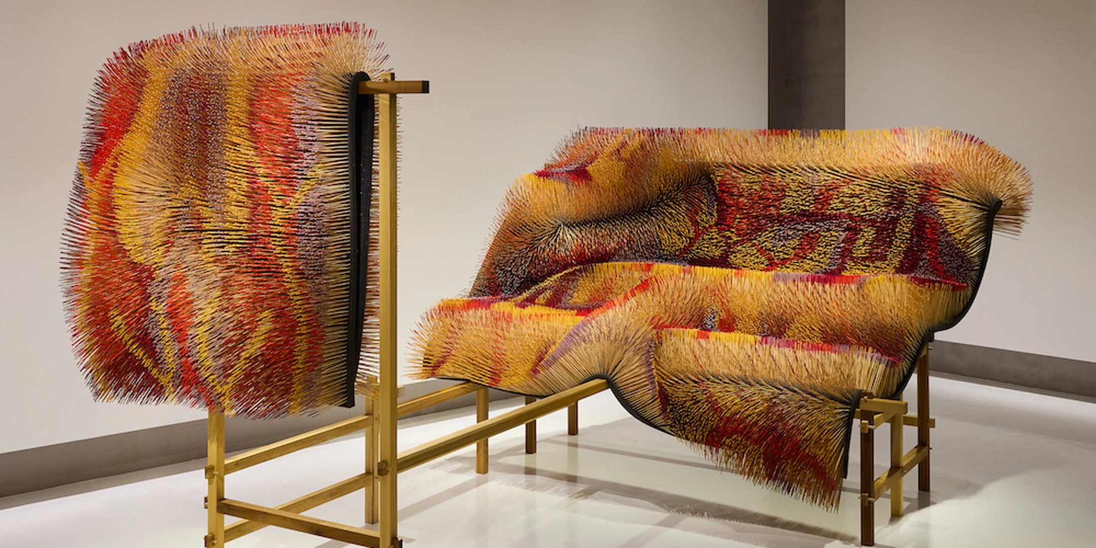 60,000本の竹串が生み出す非日常の景色を体感。We Make Carpetsの特別展がISSEY MIYAKE SEMBA | CREATION SPACEで開催中
