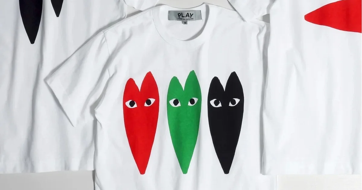 プレイ・コム デ ギャルソン】青山店限定Tシャツが登場！ 縦長ハート