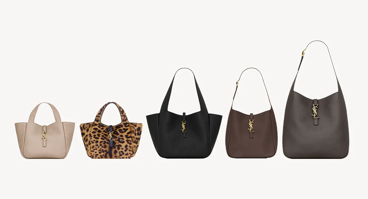 バッグ「ル・サンカセット ベイビーベア」〈H15 X W18 X D13 CM〉¥379,500・「ル・サンカセット ベイビーベア」〈H15 X W18 X D13 CM〉¥506,000 （8月中旬発売予定 ）・「ル・サンカセット スモールベア」〈H23 X W47 X D13 CM〉¥528,000・「ル・サンカセット スープル スモール」〈H23 X W22 X D8 CM〉¥385,000・「ル・サンカセット スープル ラージ」〈H30 X W28 X D11 CM〉¥451,000