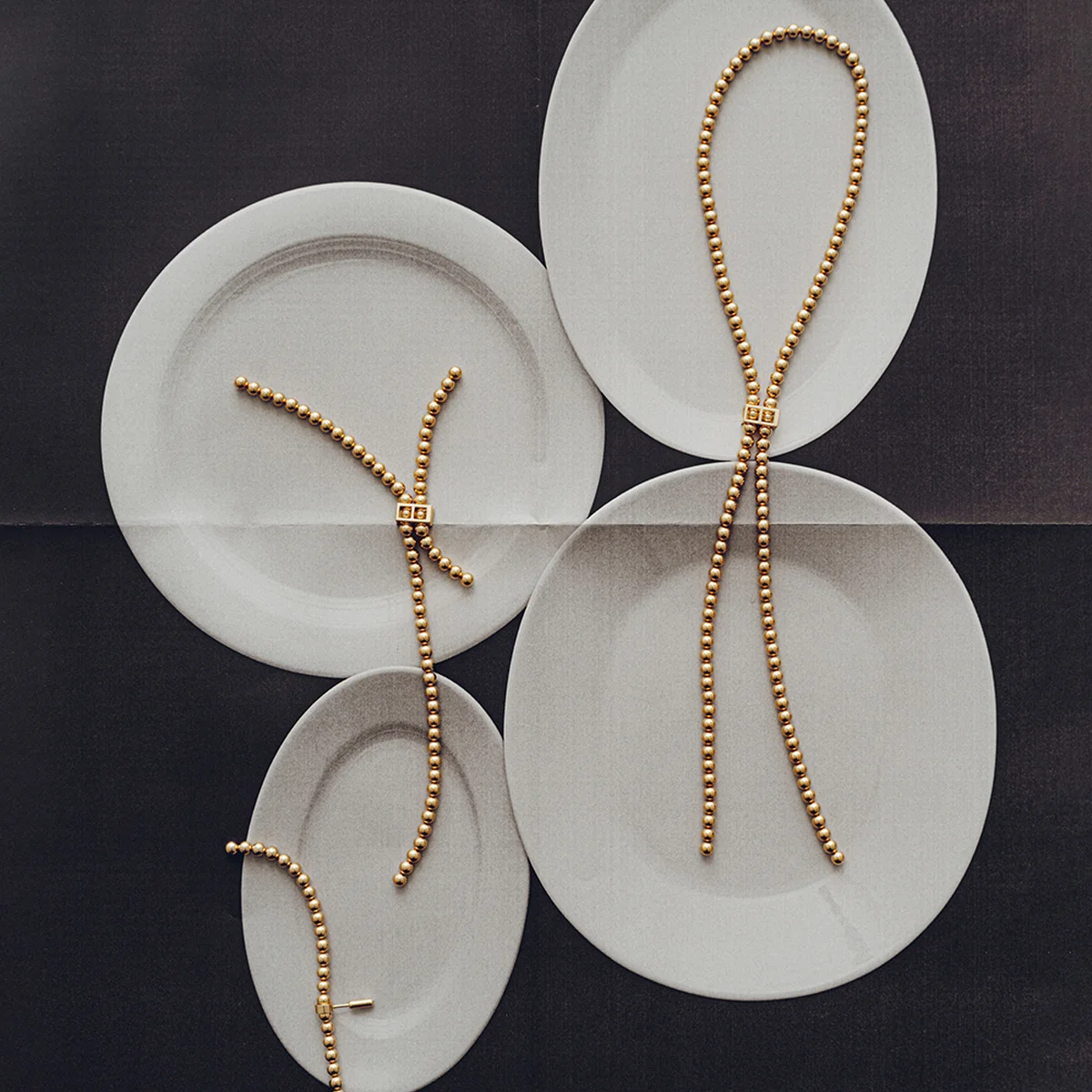 【シハラ】 「ノード コレクション」からイエローゴールドの新作「ボールチェーン」を発売！ ボールと留め具を組み合わせる自由なジュエリー