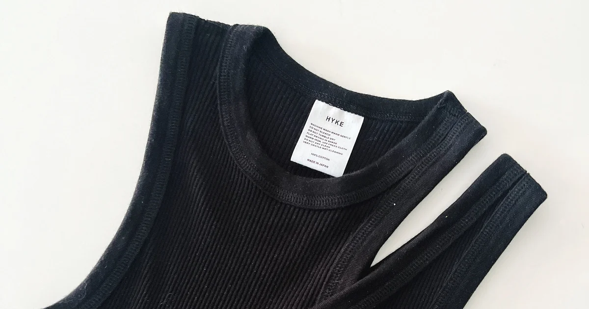 HYKE 春夏　スウェット　タンクトップ　ハイク 大人の夏を助ける【HYKE（ハイク）】の名品タンクトップ
