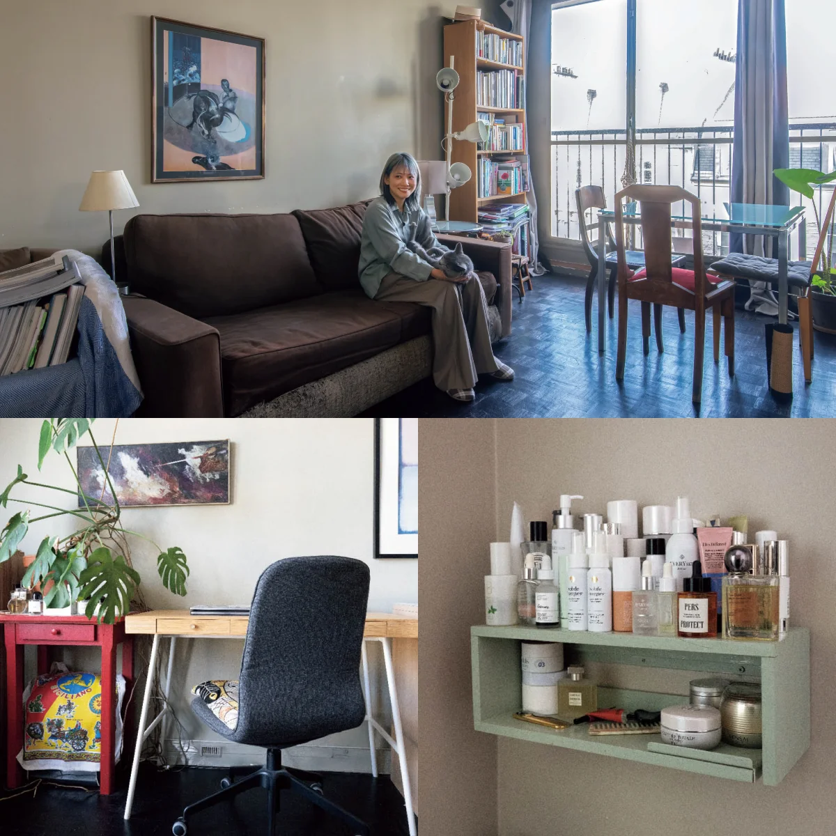 パリで暮らすメイクアップアーティストKANAKO YOSHIDAさんの自宅を拝見！