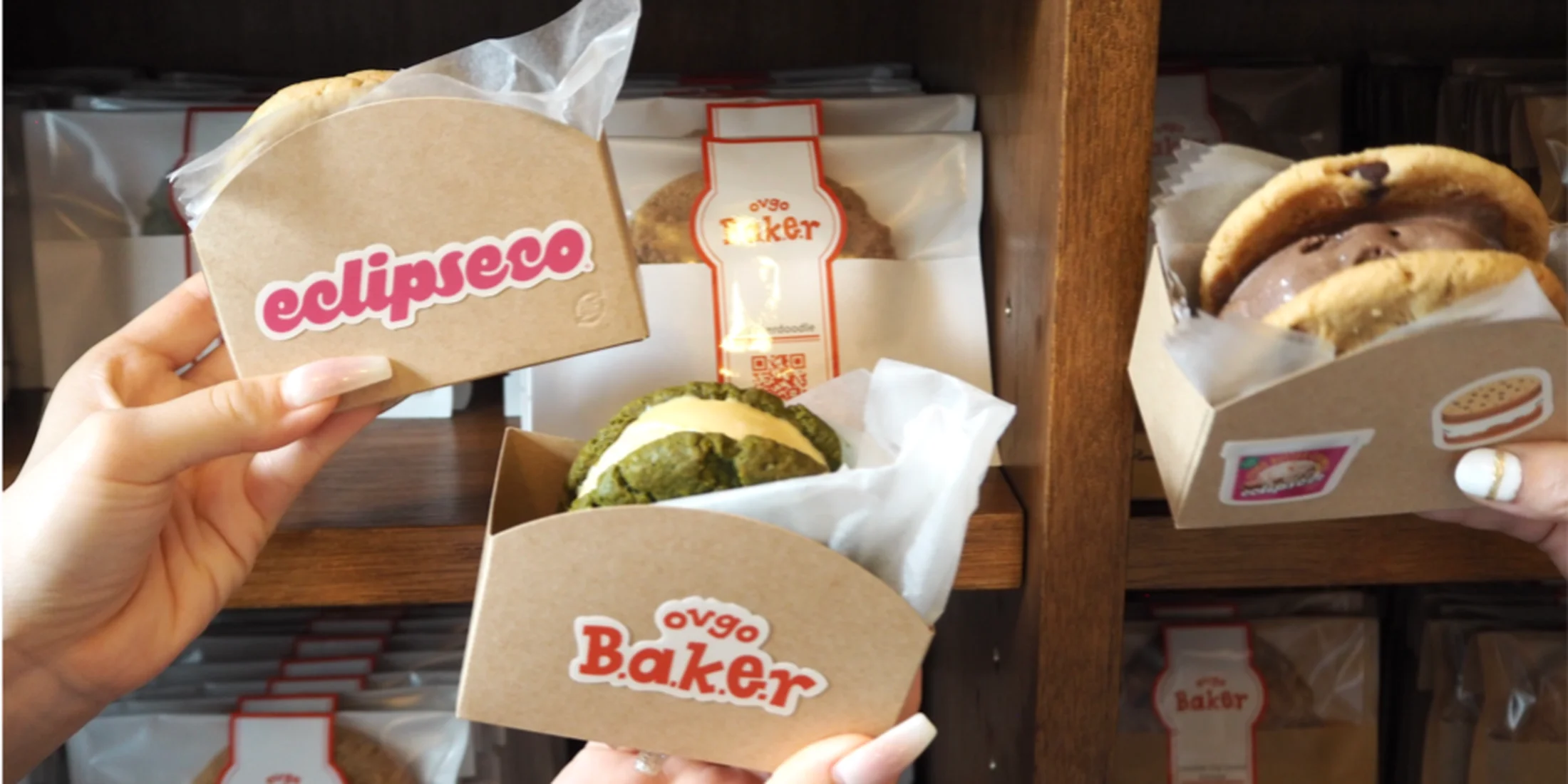 【ovgo Baker（オブゴベイカー）×eclipseco（エクリプスコ）】100%プラントベースのクッキーアイスサンドを期間限定発売